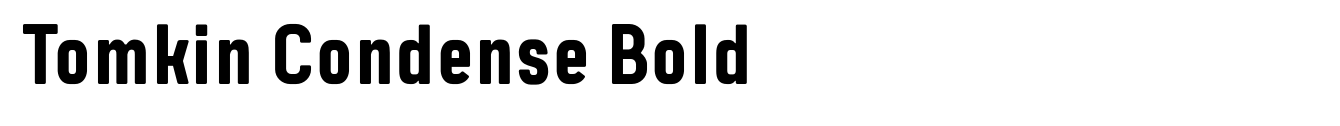 Tomkin Condense Bold image